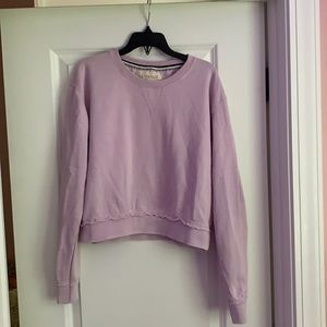 purple crewneck